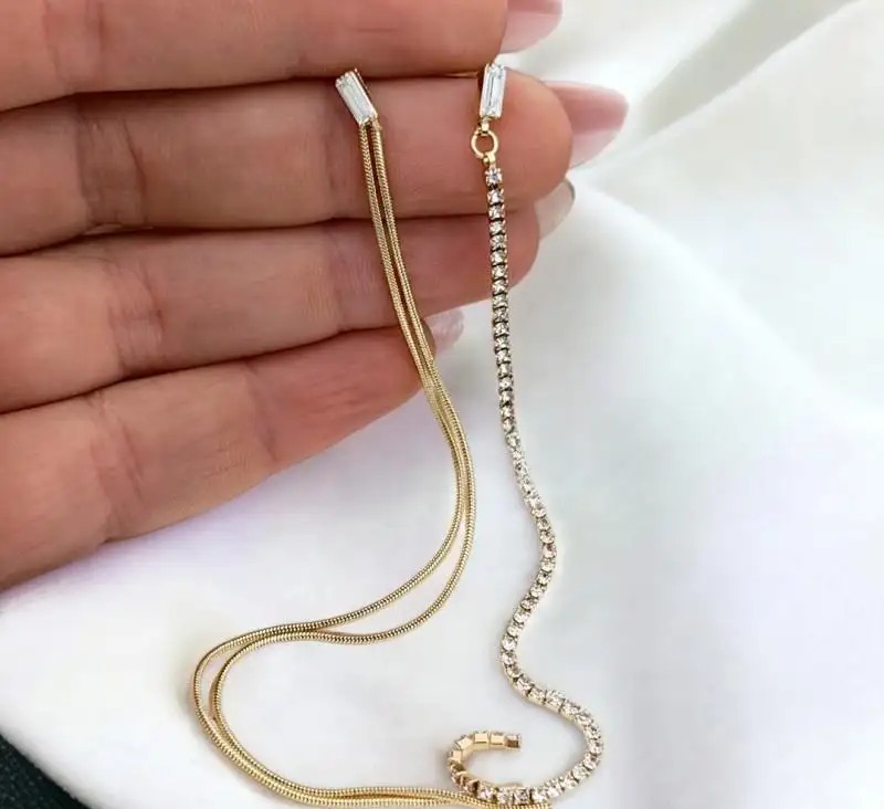 Gold-plated stainless steel earrings KST1575 Elegant and stylish earrings.