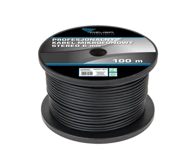 6mm professional stereo microphone cable