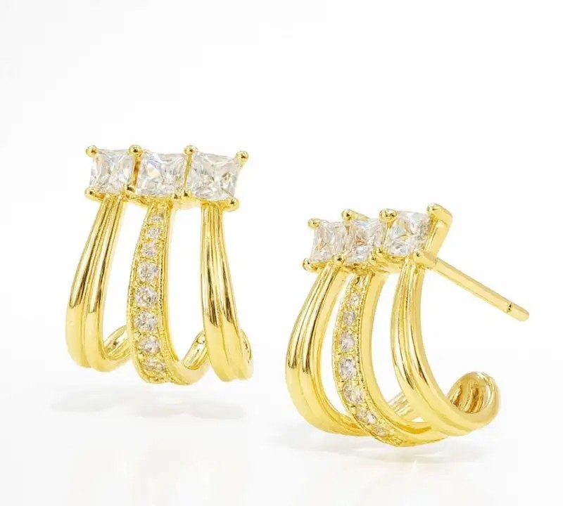 14k gold-plated stainless steel earrings KST3516