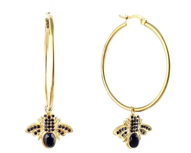 Gold-plated stainless steel earrings KST3225 Elegant and stylish earrings.
