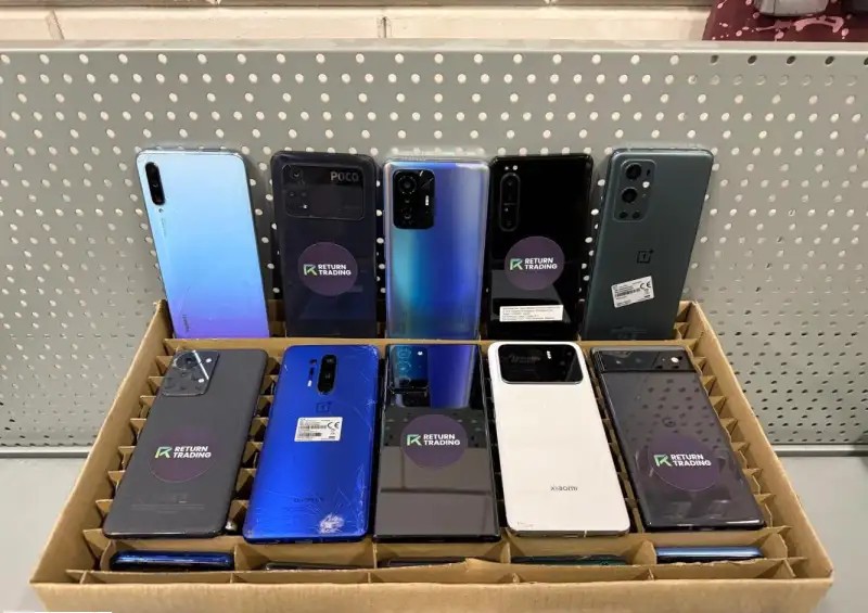 100 pcs mix mobile phone/smartphones Samsung, Huawei, Redmi, Oppo, Honor, Google, Sony, OnePlus, etc etc