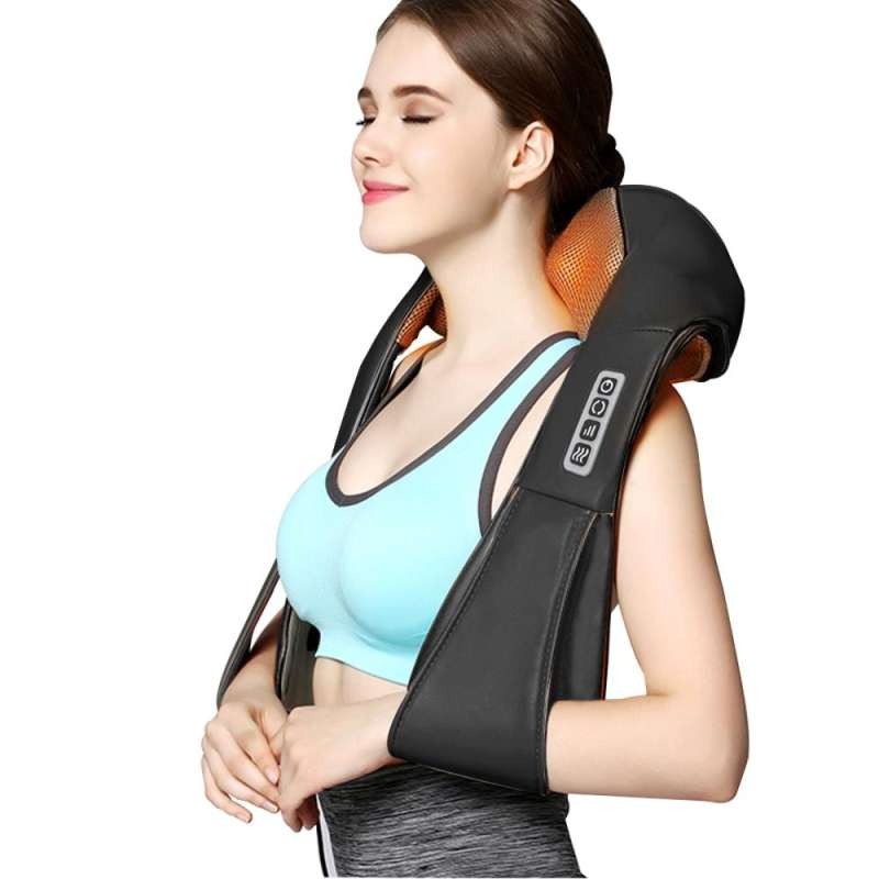 AG127C Shiatsu Neck Back Massager Black