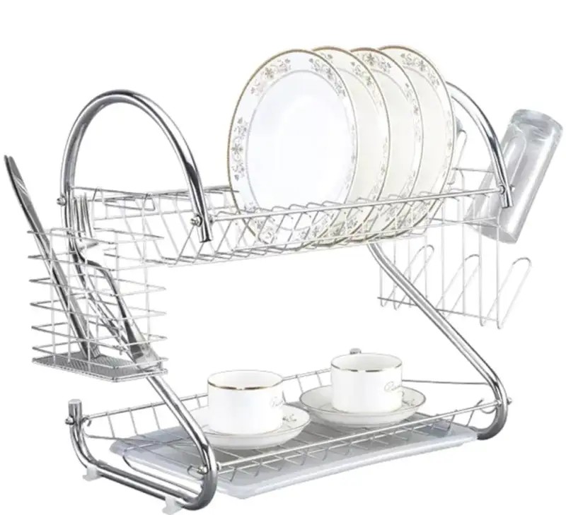 AG373 Dish Drainer 2 Tiers Steel
