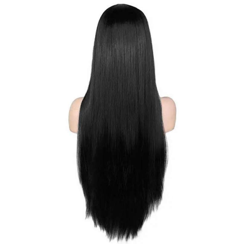 BQ3E Hair Wig 80cm Black Cosplay