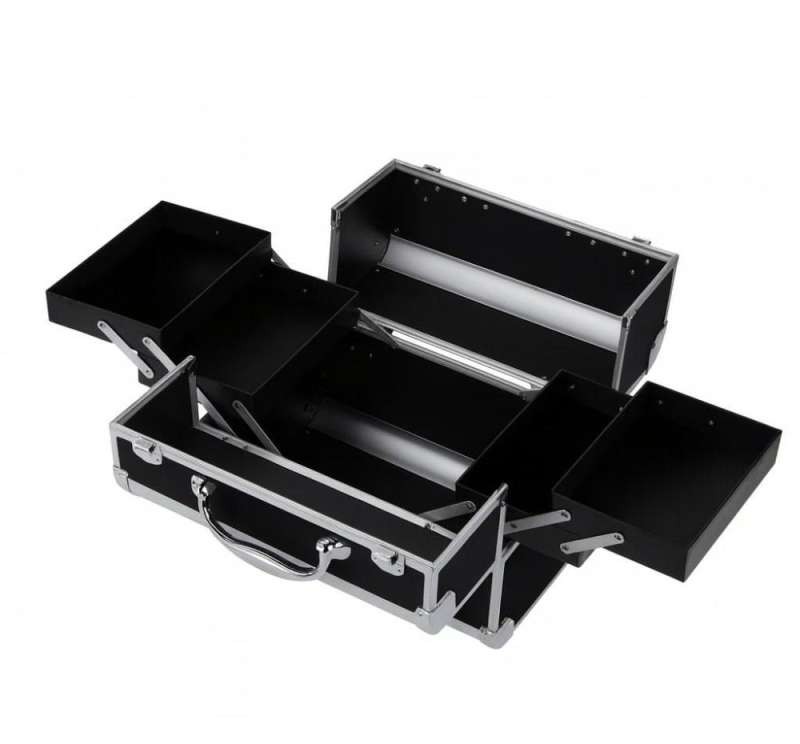 CA34B Cosmetic Case 35x25x31 Silver Black