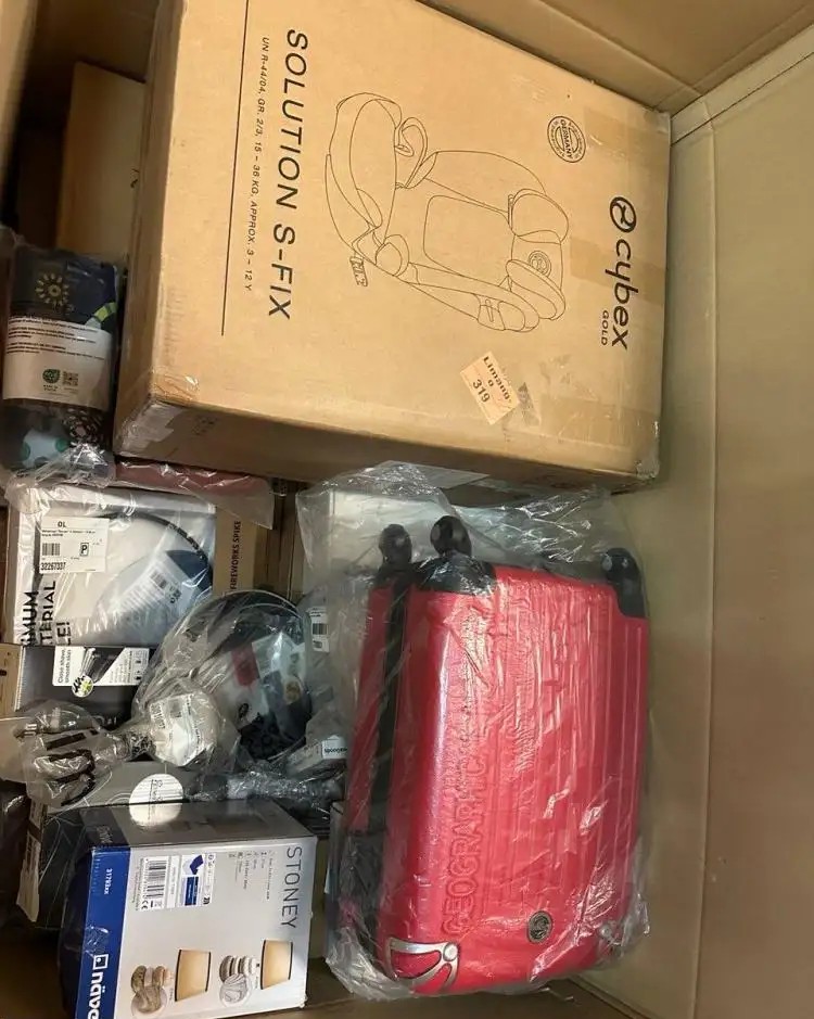 350 € – MIX pallets: household appliances, electronics, children's items, returns from well-known German marketplaces