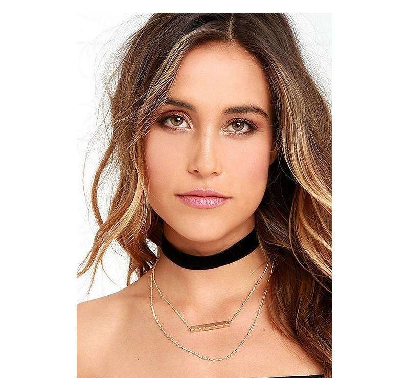 Necklace Collar Choker Triple N360
