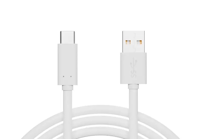 66 178# USB 3.0 A USB C Connector 2m White Pendant