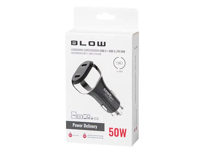 75 776# Car charger `g50a 2x usb c 50w