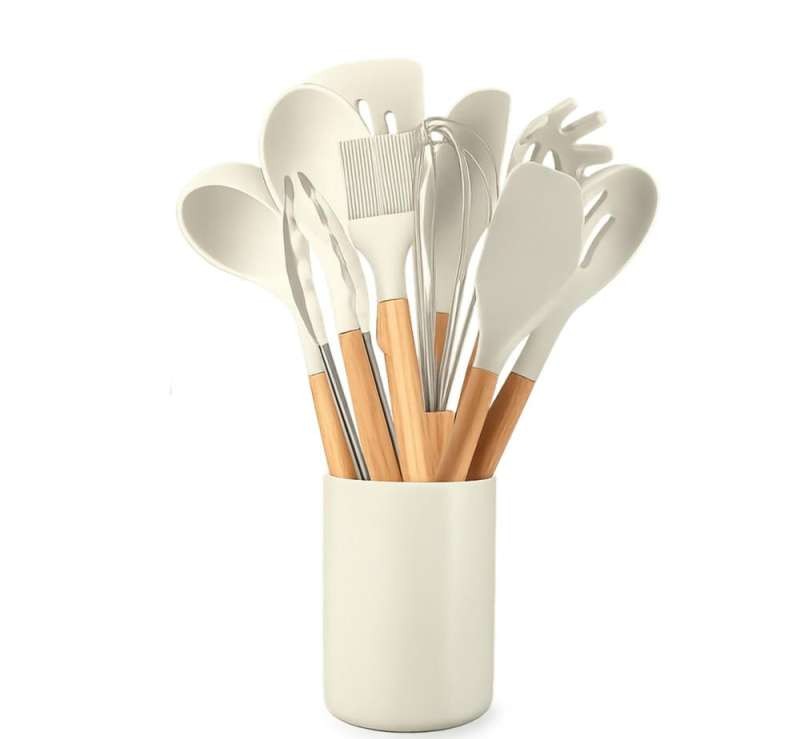DA64D Kitchen utensils set 12el beige mini