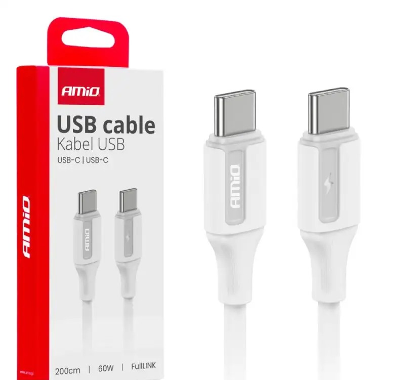 USB C Charging Cable USB C 60w 200cm Fulllink Amio 03921