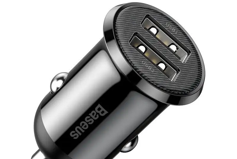 BASEUS Car Charger Baseus Grain Pro 2x USB 4.8A CCALLP 01 black