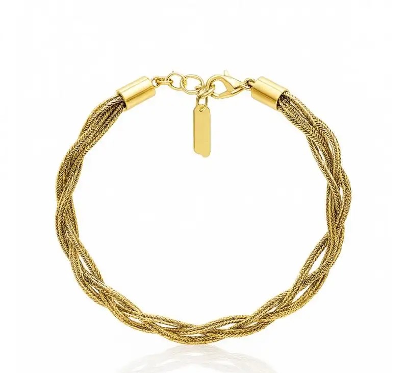 14k gold-plated surgical steel bracelet BST1564