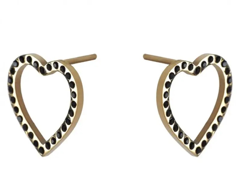 Gold-plated surgical steel earrings KST3086