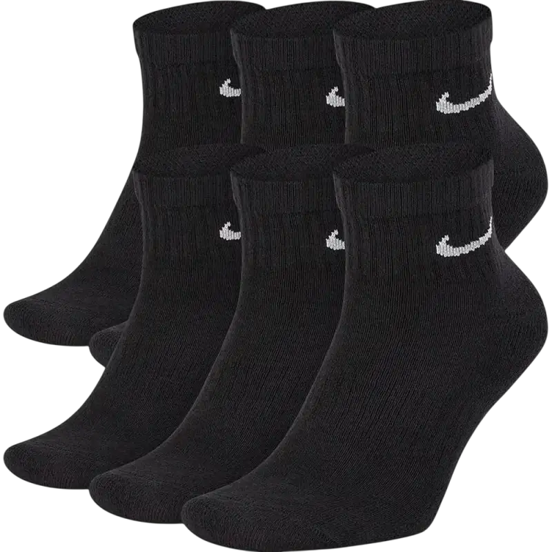 SX7669 010 Nike Everyday Max Cushioned Socks Black 6 pack B2B WHOLES