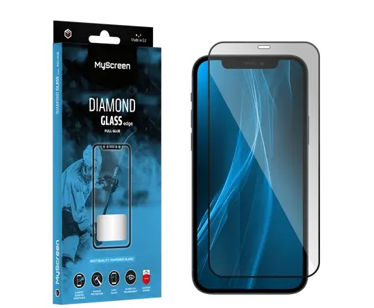 Protective glass MyScreen DIAMOND GLASS LITE edge FULL GLUE black Apple iPhone 13 Pro Max 6.7"