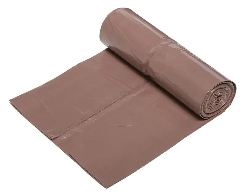 Waste bags 200 L. brown. 40 mic. 10 pcs.