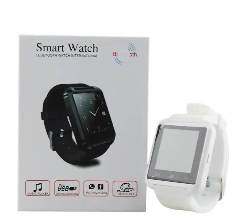 AlphaOne Smartwatch for the Hungarian market, Pro Watch model, white color! Features: calls, SMS, Facebook.