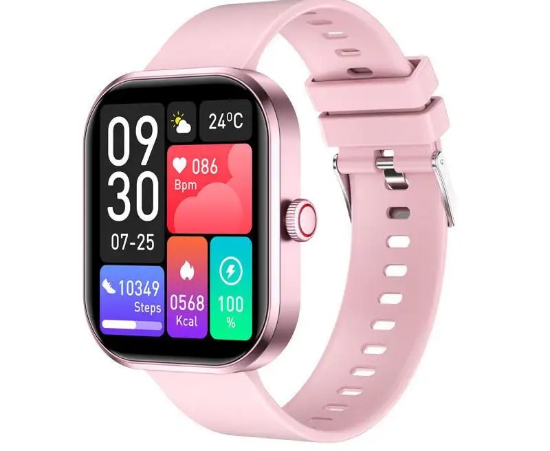 G21 Smartwatch, pink color, with a Hungarian menu.