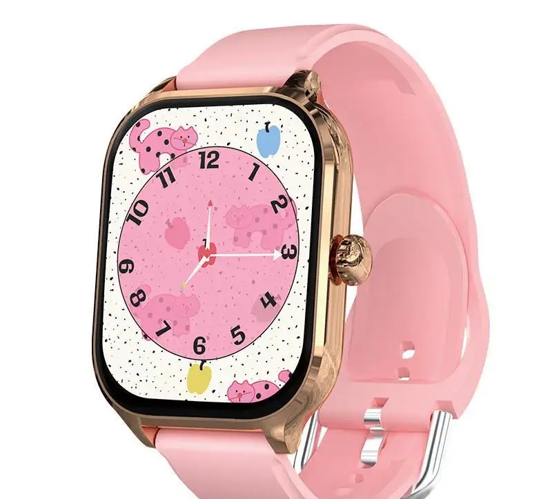 Laxasfit H9 Pro Max pink smartwatch with a Hungarian menu.