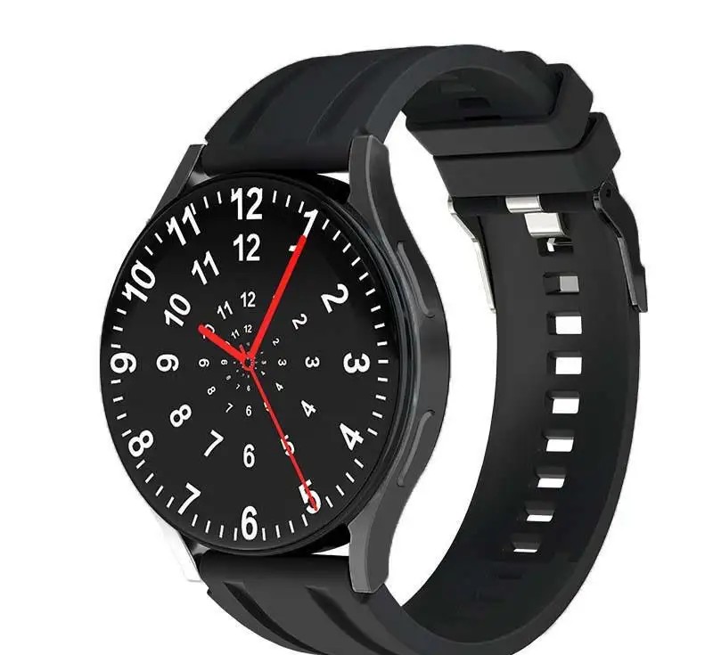 Laxasfit GT1 Black Smartwatch with Hungarian Menu: Heart Rate, Blood Pressure, and Blood Oxygen Measurement.