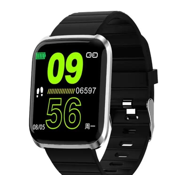 ID116 PRO Smart Bracelet, Black. The PRO product line is the best choice for athletes.