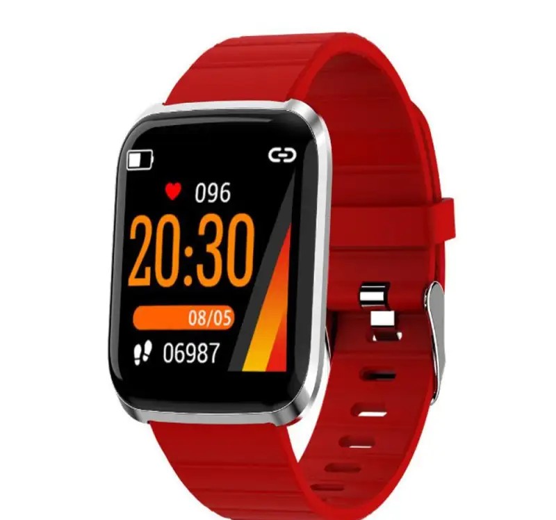 ID116 PRO Smart Bracelet - Red. The PRO product line is the best choice for athletes.