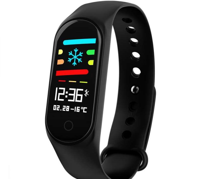 M4 Smart Bracelet - Black. The latest addition to the "M" product family, this smart bracelet not only tracks your activity but also displays phone notifications.