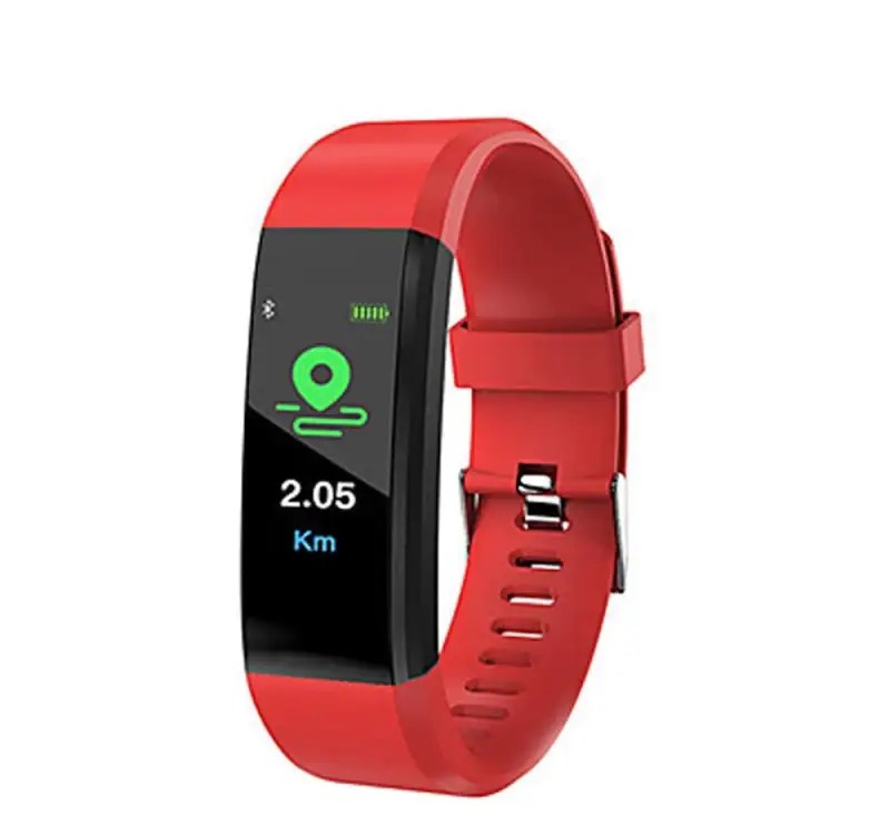 ID115 smart wristband, red.