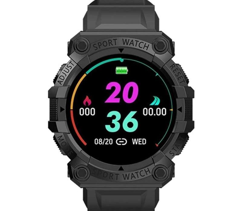 fd68s smart watch, black.