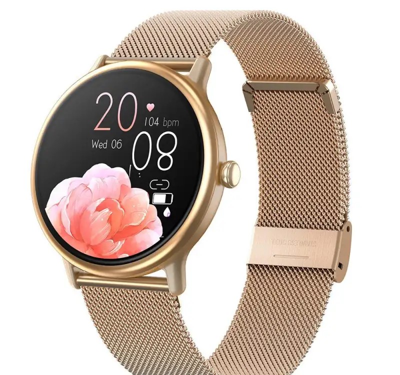 Y86 Smartwatch, gold color.