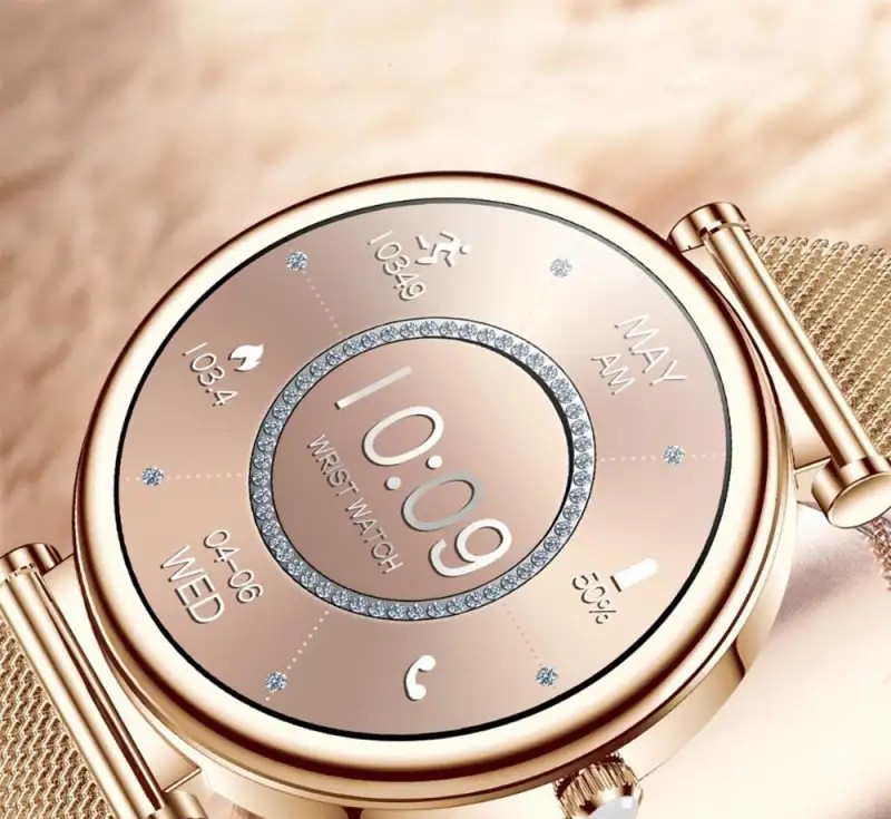 i109 smartwatch, rose gold color.