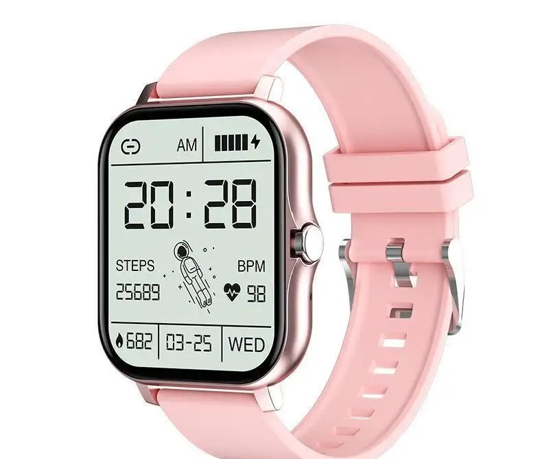 Q13 Smartwatch, pink color.