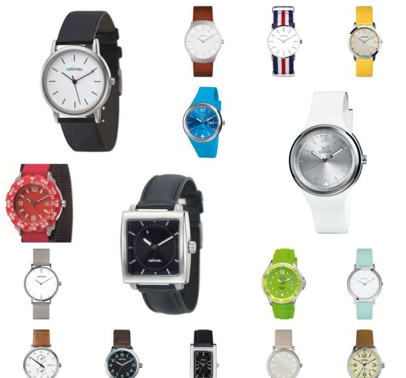 Classic wristwatches RETIME LOLLICLOCK REFLECTS MIX models