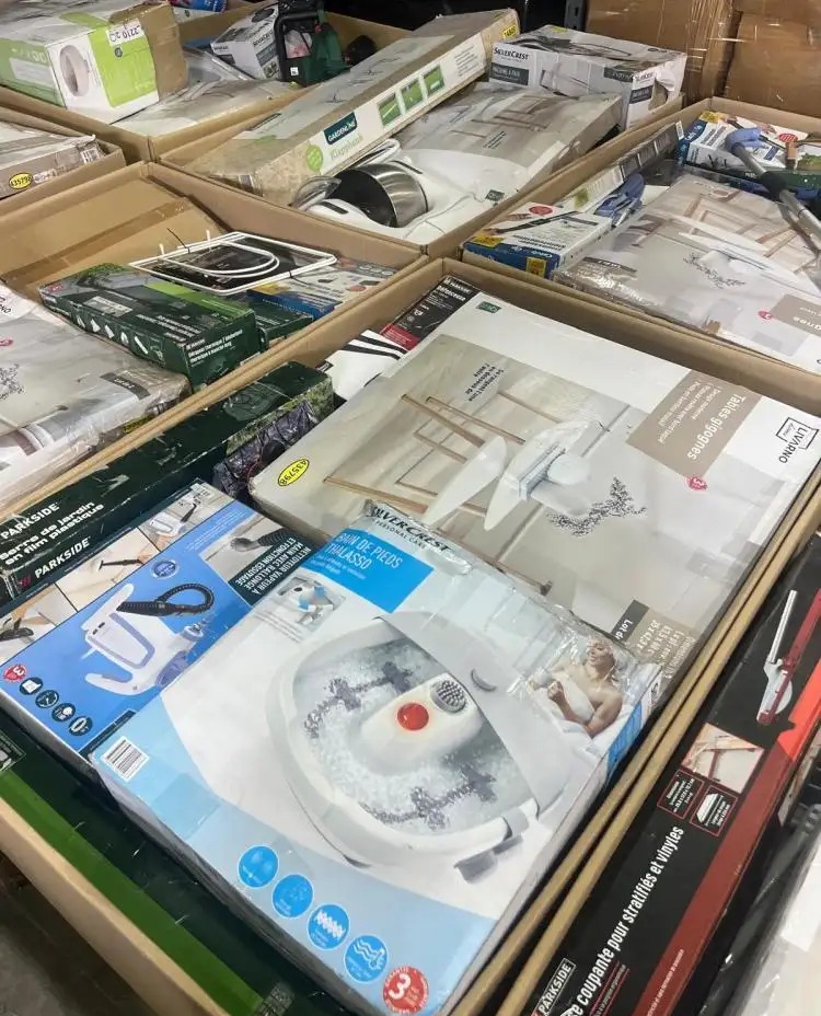 Parkside stock and electronics and mixed housewares, household items.