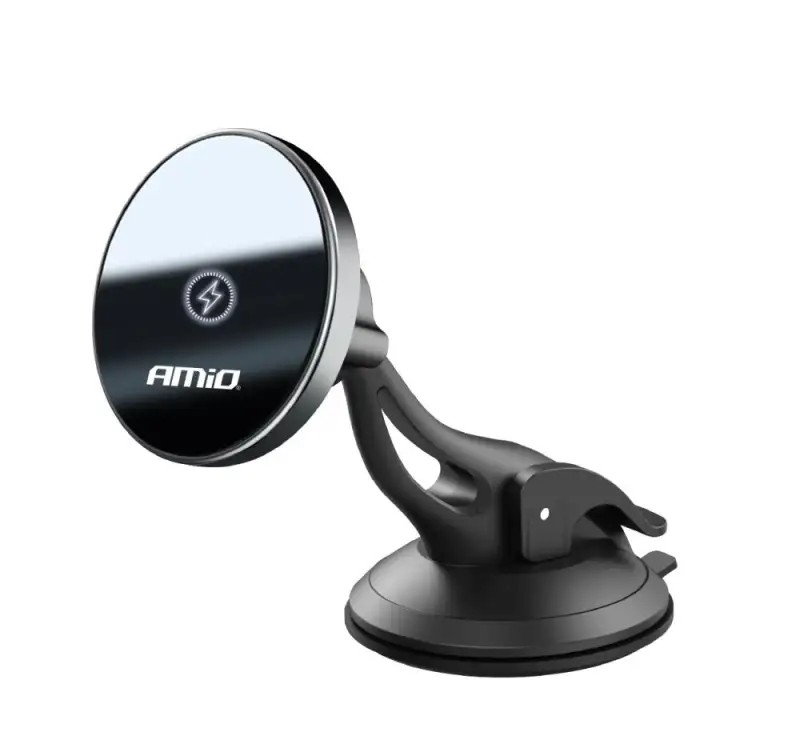 Car Phone Holder with Inductive Windshield Charger Cockpit My Mag 15w Amio 03775