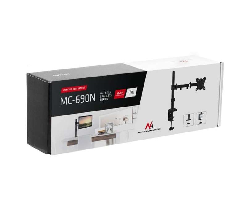 MC 690N 42980 Desk Mount for LCD Monitor 13 27 inch 8kg vesa 75x75 and 100x100