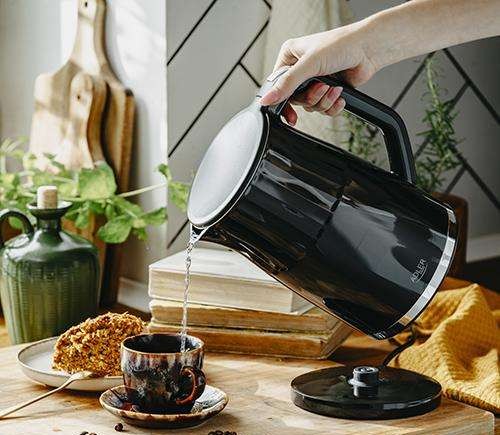 AD 1350 Metal led kettle with temperature control 1.7l