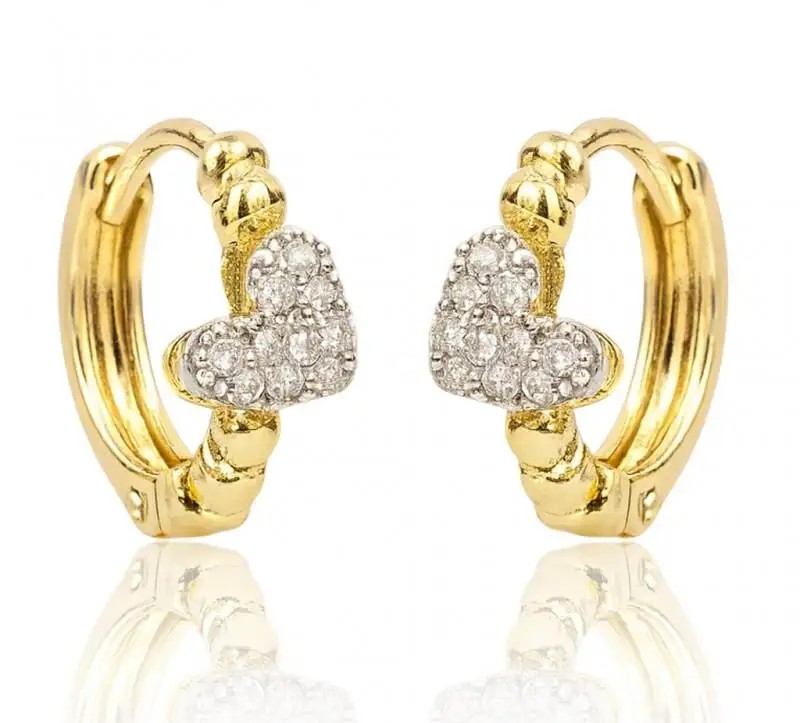 14k gold-plated stainless steel earrings, KST3482