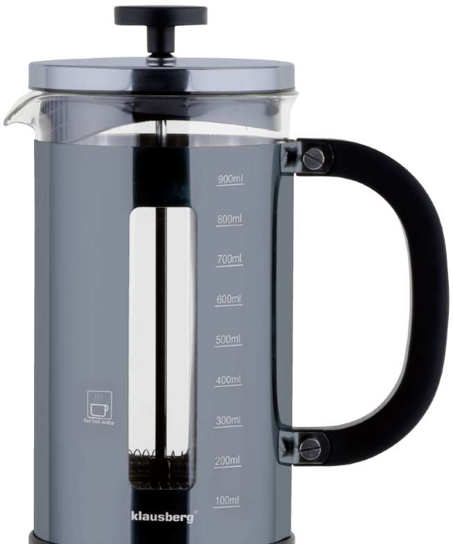 Piston brewer. 1l. Klausberg graphite color