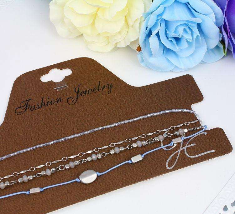 Boho Choker Necklace Sky Blue N529 SEASON HIT!