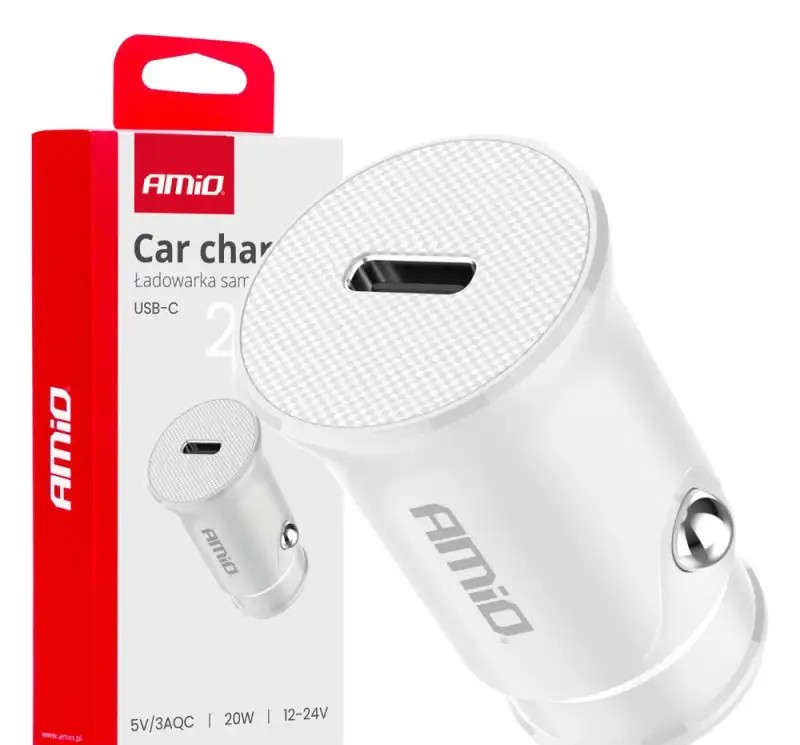 Car charger usb c 20w amio 03876