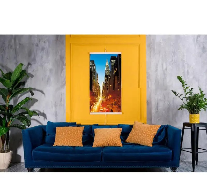 Infrared heater flexible heating panel 430W TRIO pattern 2 manhattan. dimensions 100x57cm with regulator