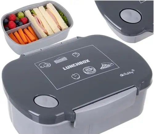 Breakfast/lunchbox 800ml grey Ruhhy 26169