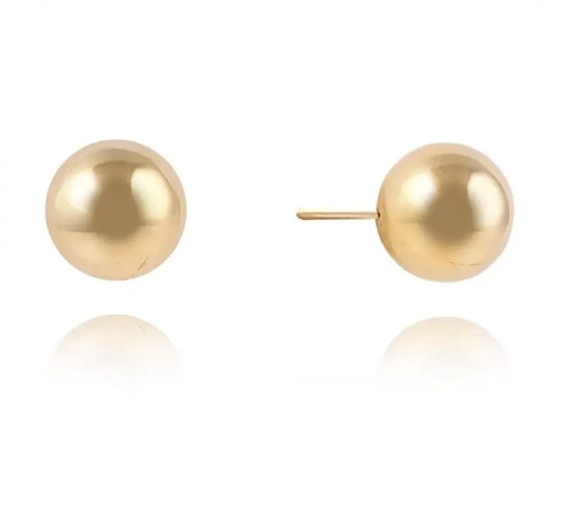 14k gold plated stainless steel stud earrings KST3244 Elegant and stylish earrings.