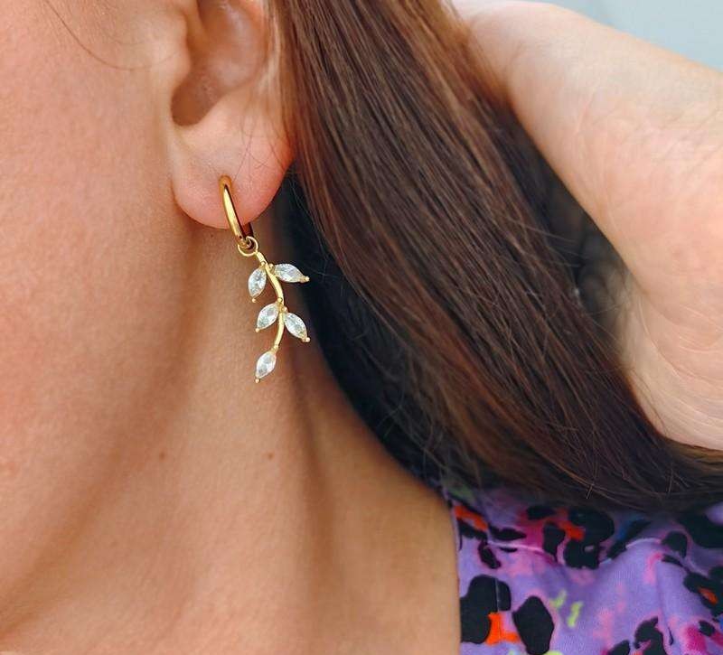 14k gold plated stainless steel earrings KST2972