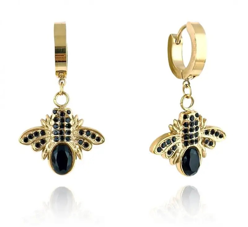 Gold-plated stainless steel earrings KST3223 Elegant and stylish earrings.