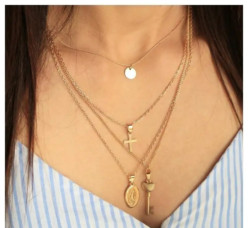 Reduced price Long multi necklace N745