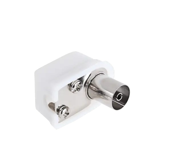 TV antenna socket for angled cable small Cabletech