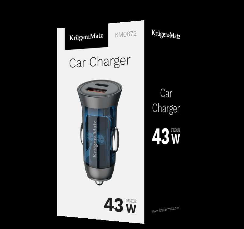 43 W car charger Kruger&amp;Matz